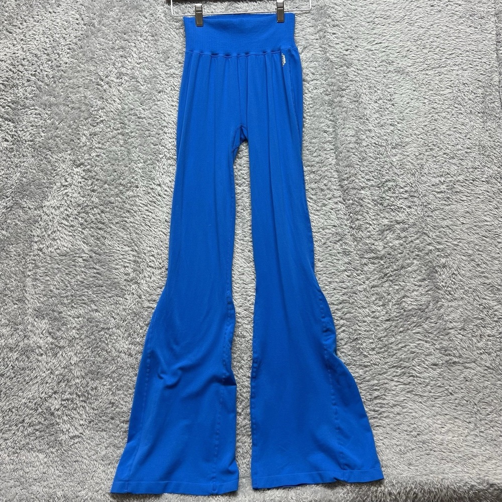 Free People Movement Legging Pants XS Small Blue Good Karma‎ Flare Pull On
